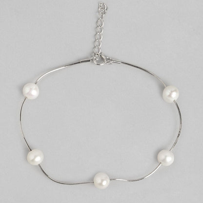 Divine Pearl 925 Silver Bracelet